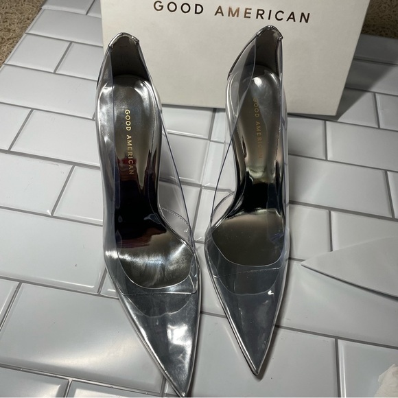 Good American ‘CINDER-F*CKING-RELLA’ Pumps - Glass - Picture 7 of 12